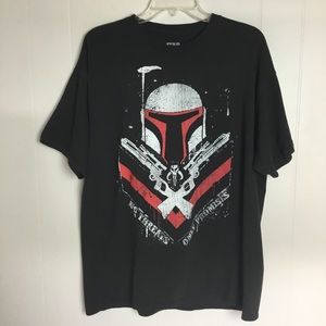 Star Wars Boba Fett Black Tee Shirt Size Xl